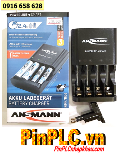 Powerline 4Smart; Máy sạc pin AA-AAA Powerline 4Smart _Sạc nhanh _Sạc được 1,2,3,4 pin AA và AAA